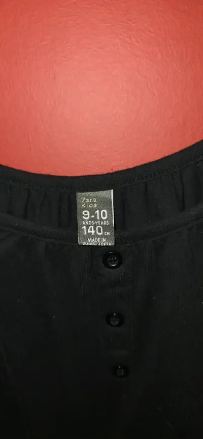 Vestido negro para niña 9-10 años - miniatura 3