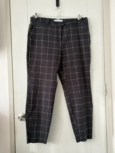 Pantalon a cuadros Violeta by Mango - miniatura 1