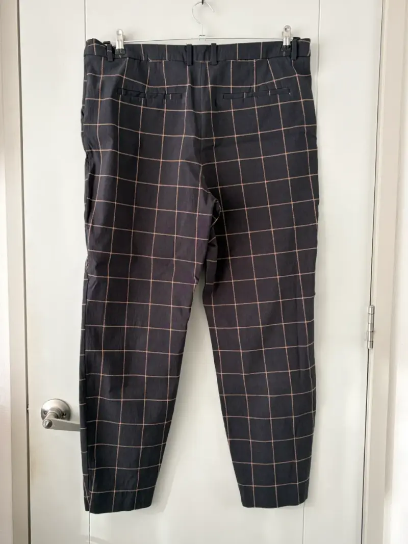 Pantalon a cuadros Violeta by Mango - 3