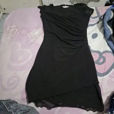 Vestido negro elegante para mujer talla S - miniatura 1