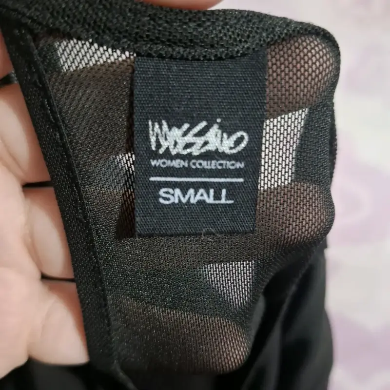 Vestido negro elegante para mujer talla S - 2