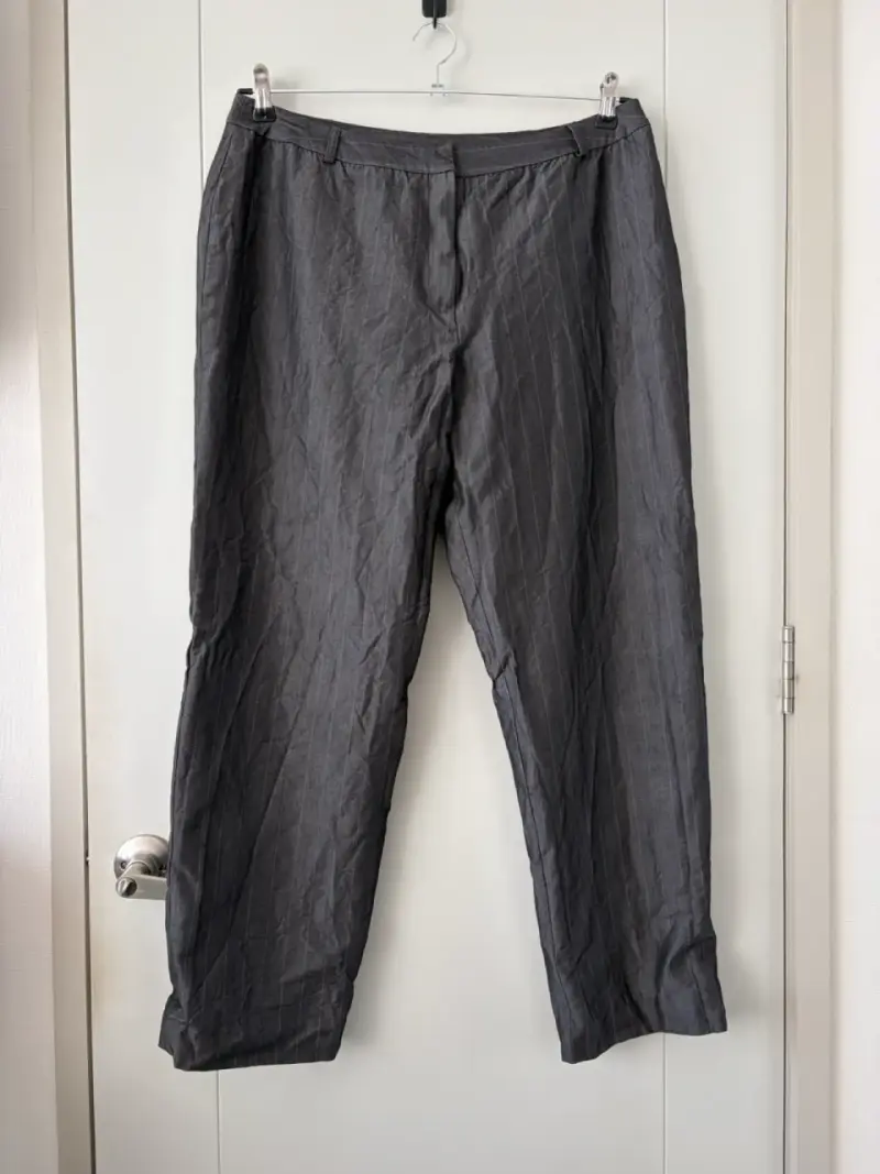Pantalón gris raya diplomática Jones New York - 1