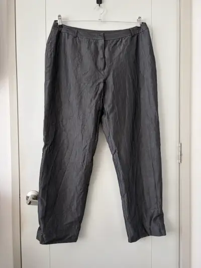 Pantalón gris raya diplomática Jones New York - miniatura 1
