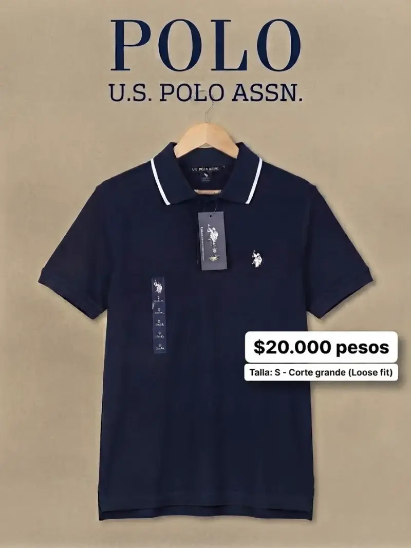 Polera Polo Azul U.S. Polo Assn. Talla S