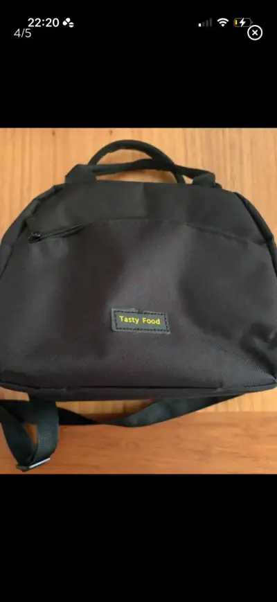 Bolso térmico negro Tasty Food - miniatura 3