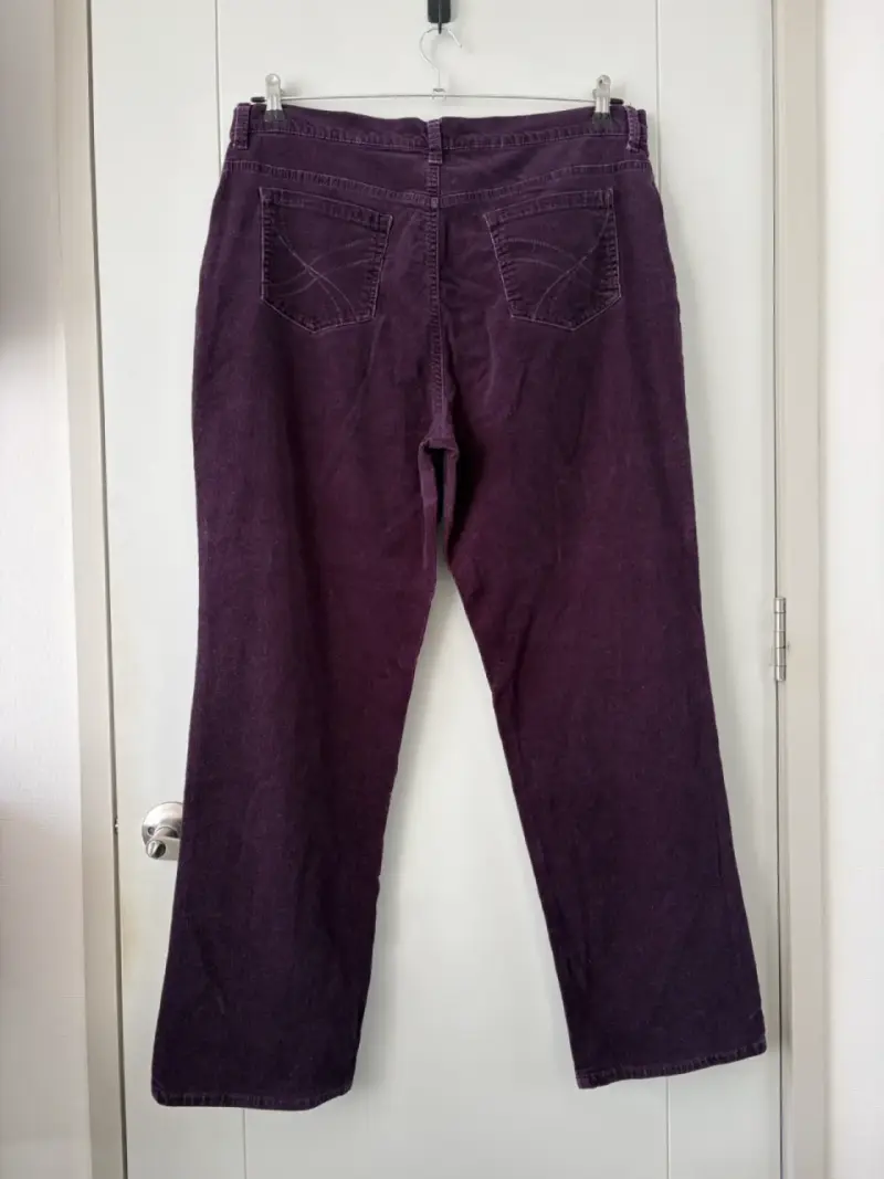 Pantalon cotele morado Gloria Vanderbilt - 3