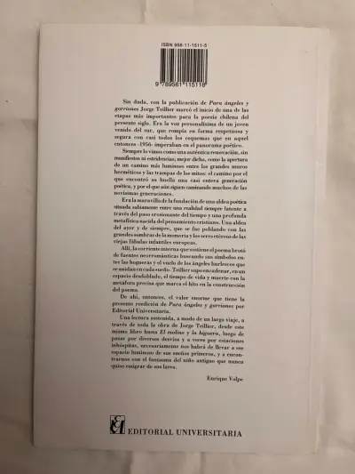 Libro 'Para Ángeles y Gorriones' de Jorge Teillier - miniatura 2