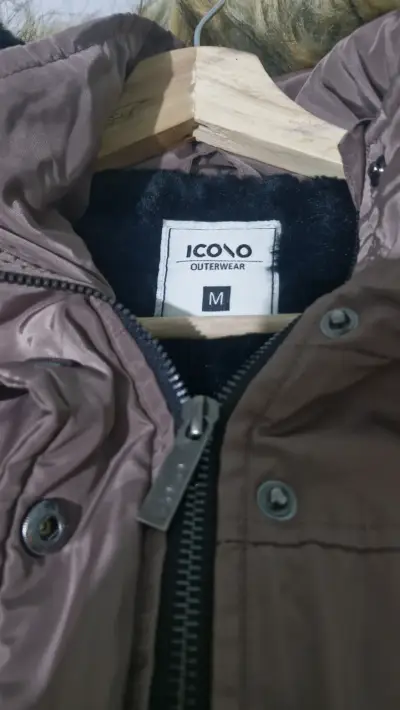Parka con capucha y forro de piel sintética Icono - miniatura 2