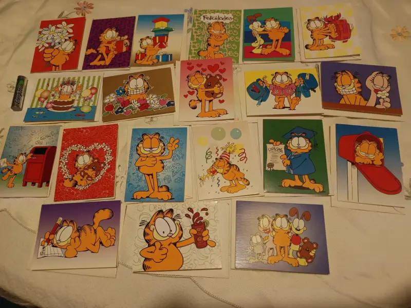 Colección Garfield 20 mini tarjetas village - 2