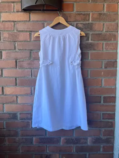 Vestido blanco con bordado étnico Patricia Carreira - miniatura 5