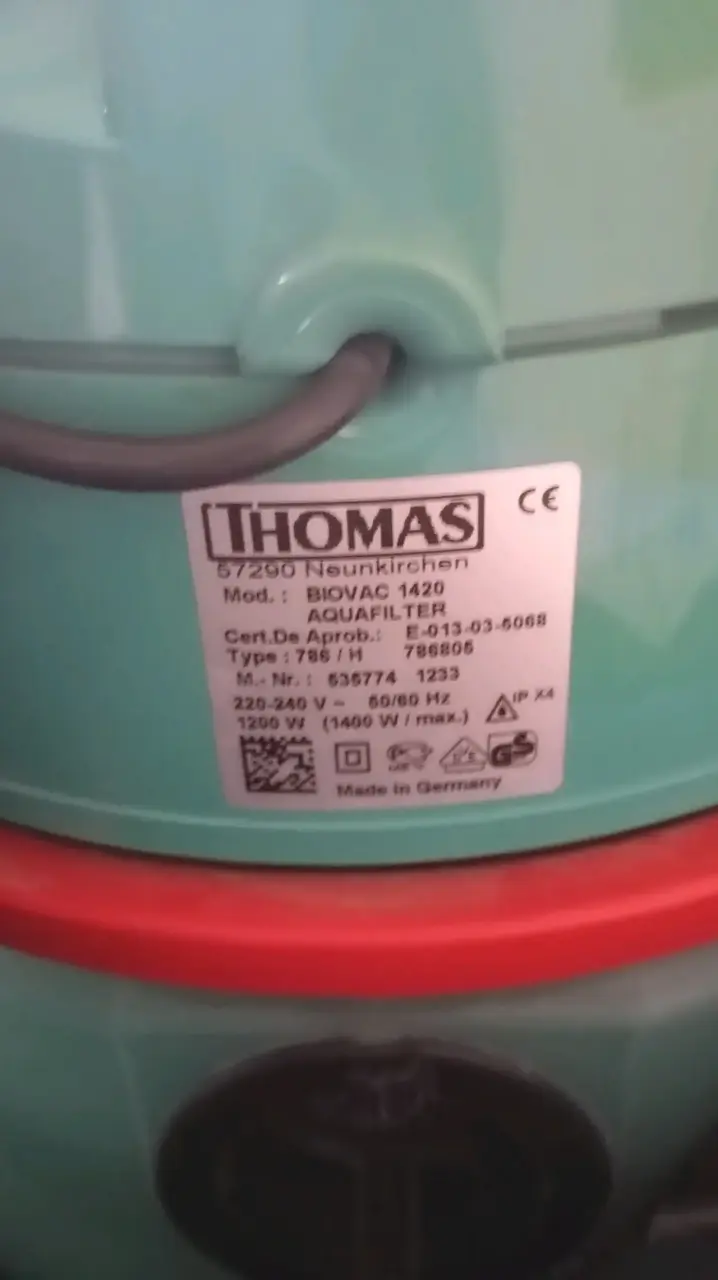 Aspiradora Thomas Biovac 1420 con Aquafilter - 5