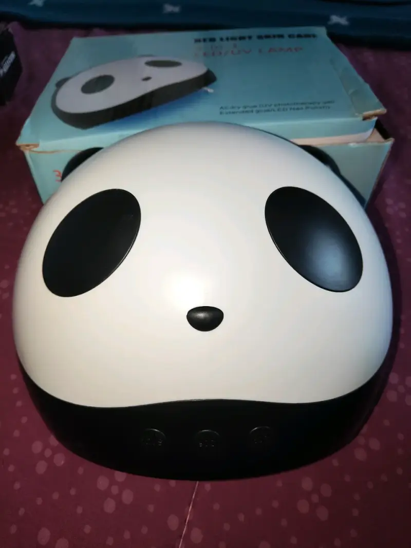 Lámpara LED/UV para uñas con diseño de panda
