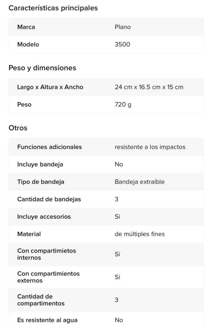 Bolso de pesca Plano 3500 con compartimentos - 5