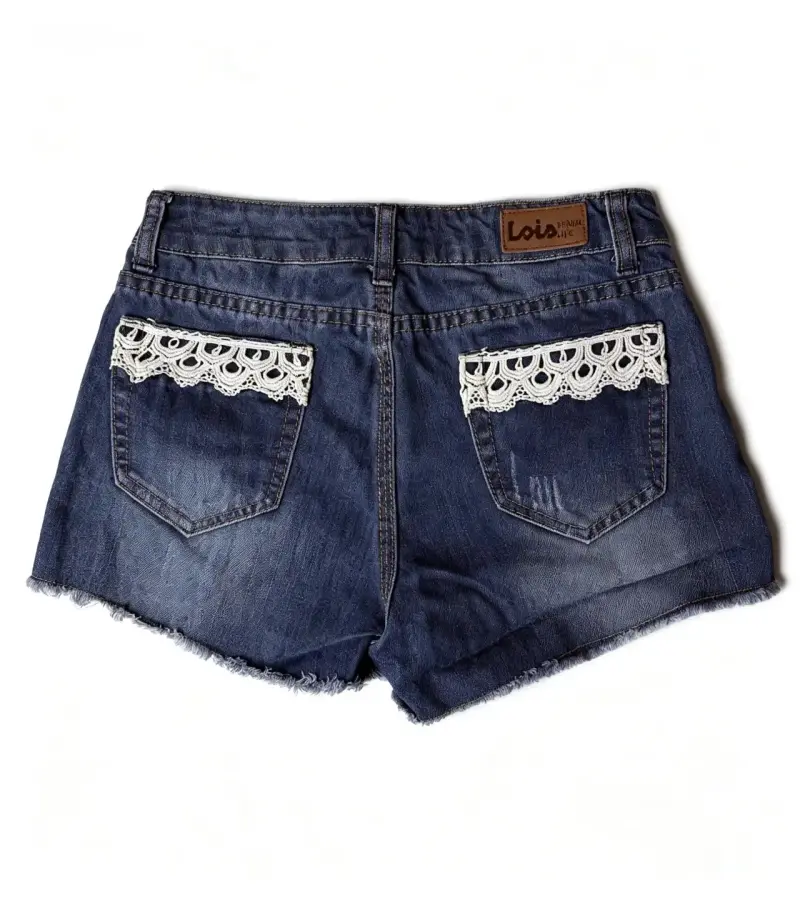 Short Lois Denim Life azul oscuro con encaje t 36 - 3