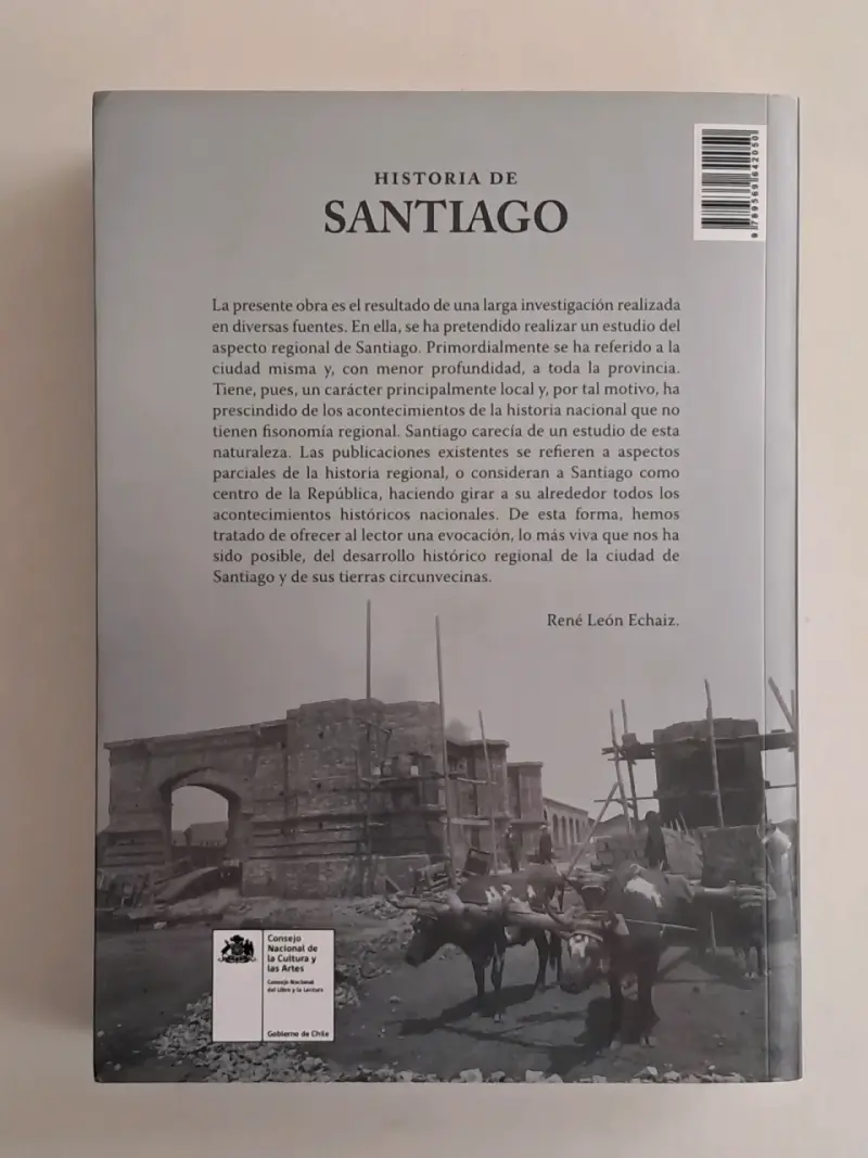 Libro Historia de Santiago por René León Echaiz - 2