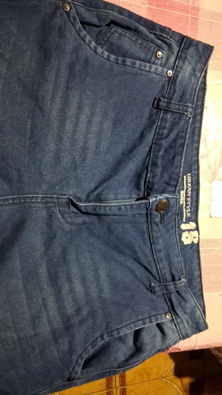 Jeans azul oscuro estilo urbano para hombre - 1