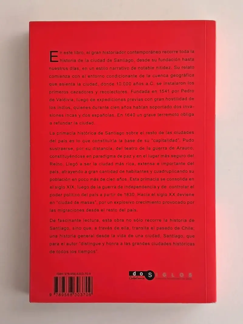 Libro 'Santiago de Chile' de Armando de Ramón - 2