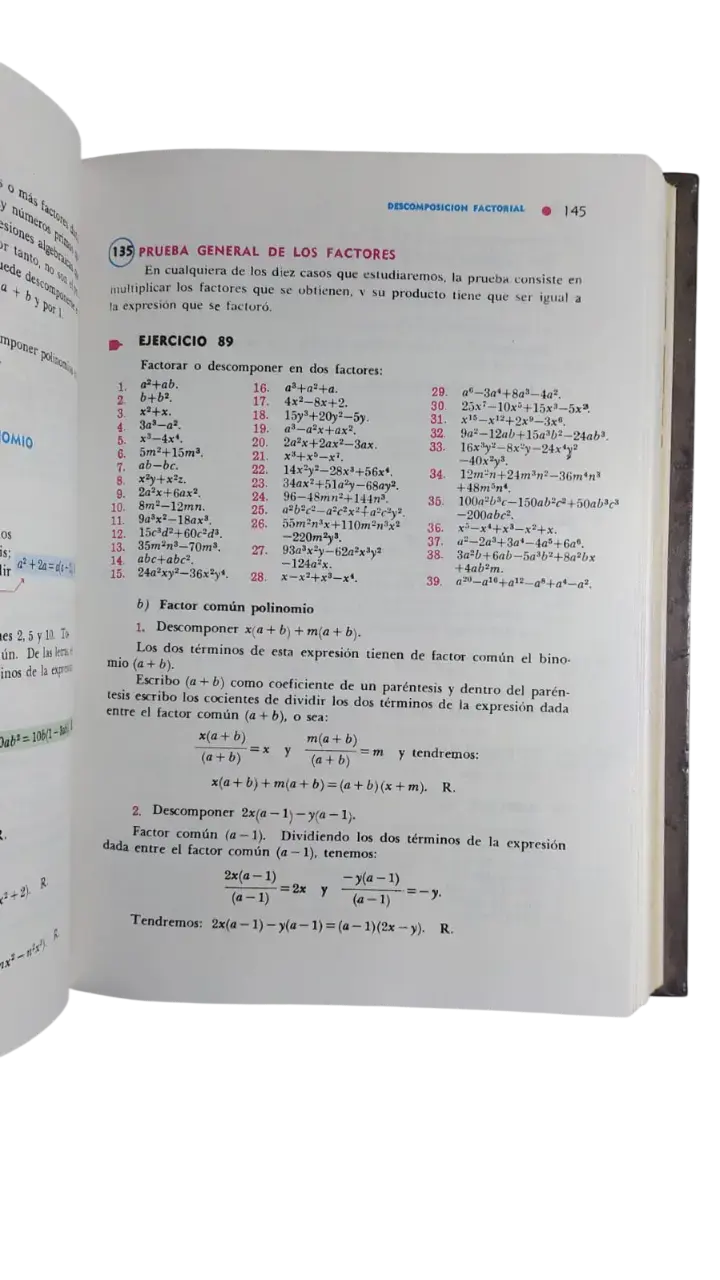 Libro Álgebra de Baldor Edición Cultural - 2