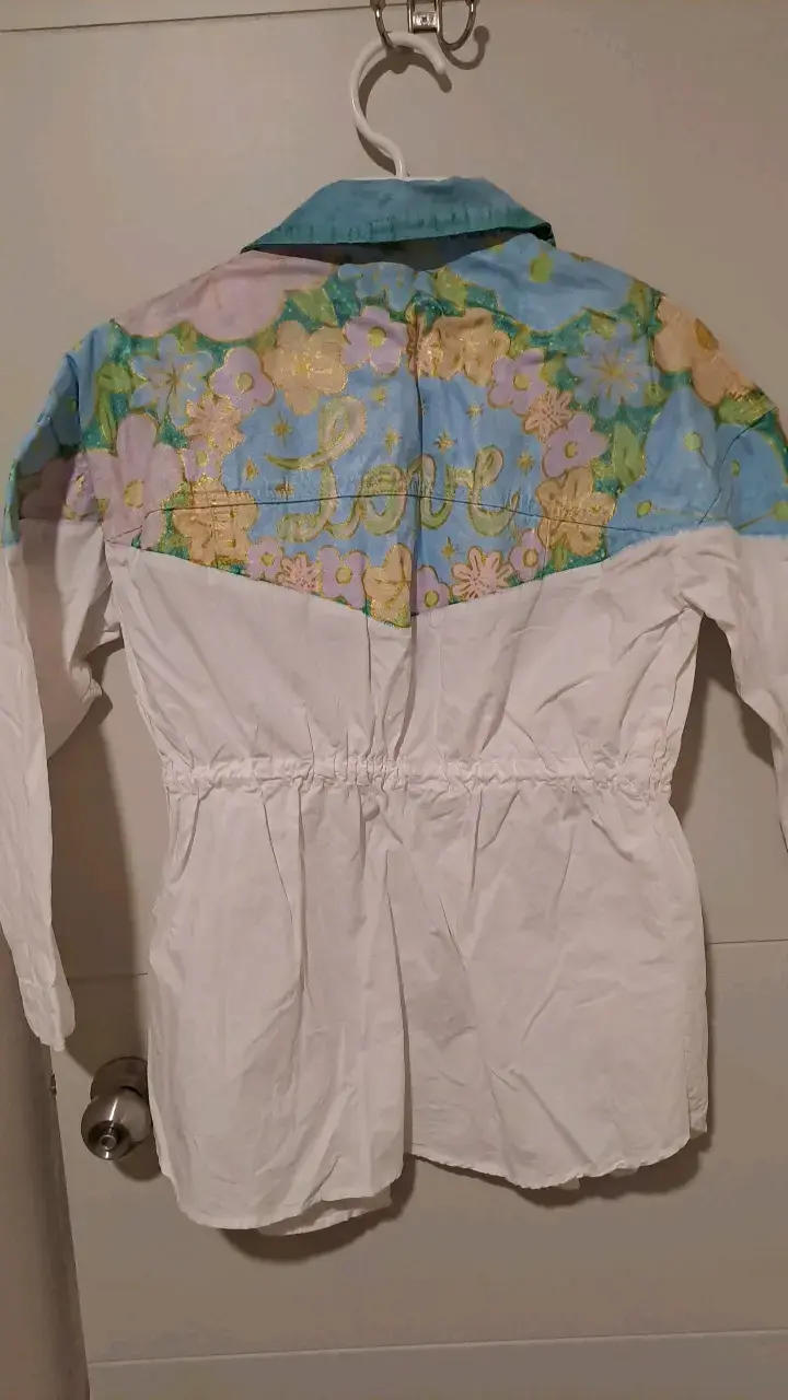 Chaqueta de mujer con diseño floral y bordado - 3