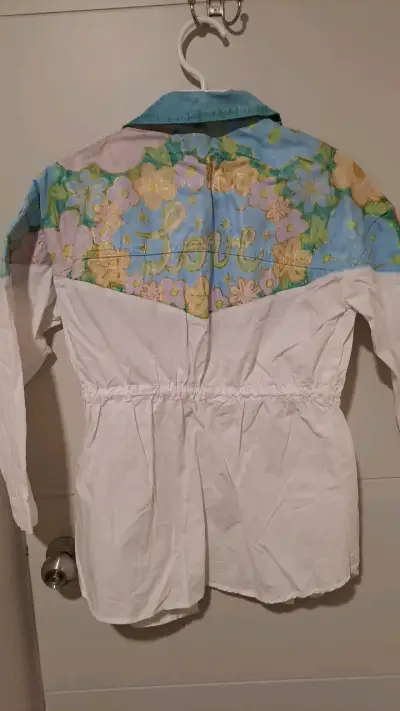 Chaqueta de mujer con diseño floral y bordado - miniatura 3