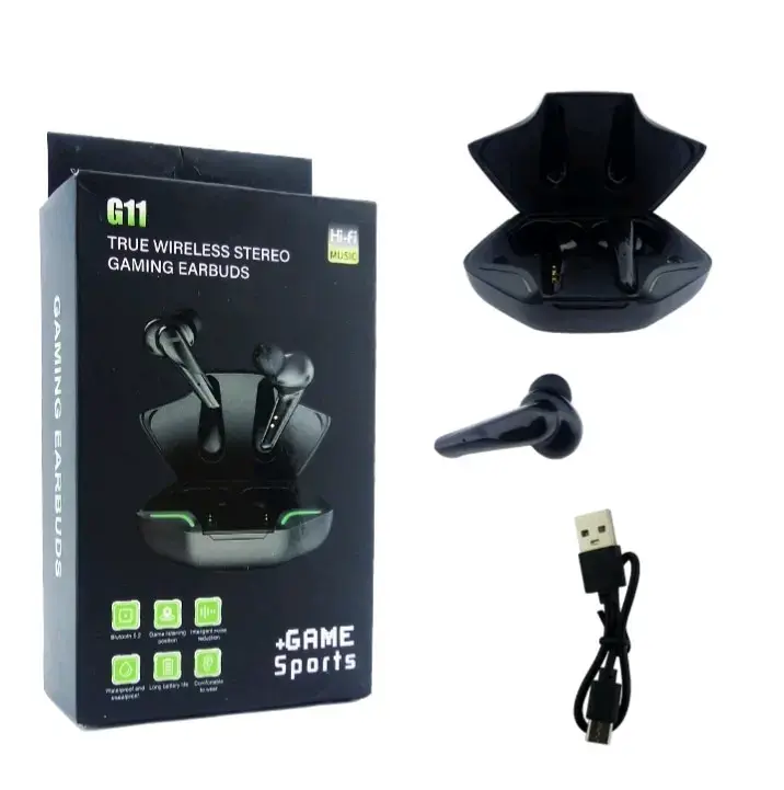 Audífonos Inalámbricos G11 Gaming Negros - 1