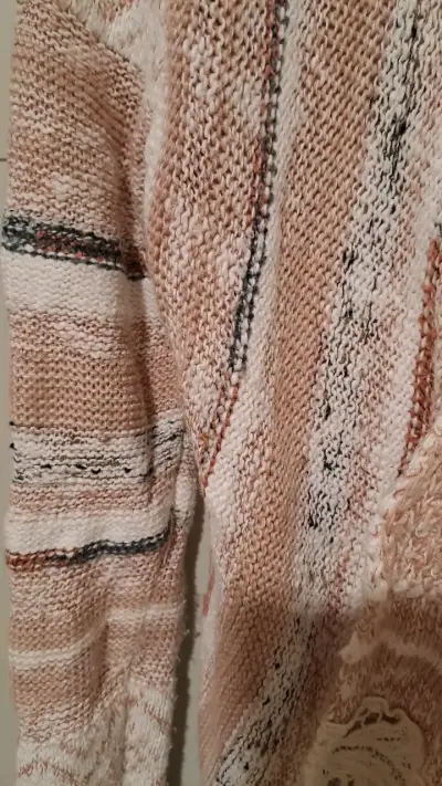 Cardigan de punto beige con encaje Tatienne - miniatura 3
