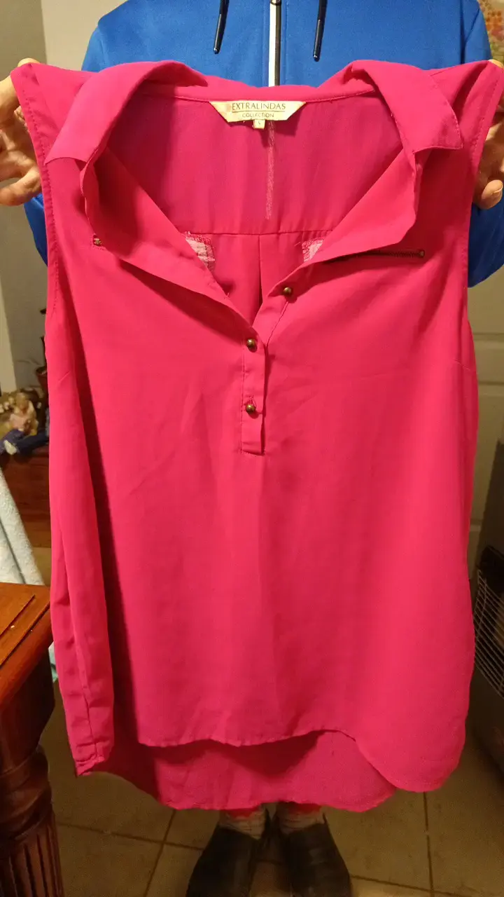 Blusa sin mangas fucsia Extralindas