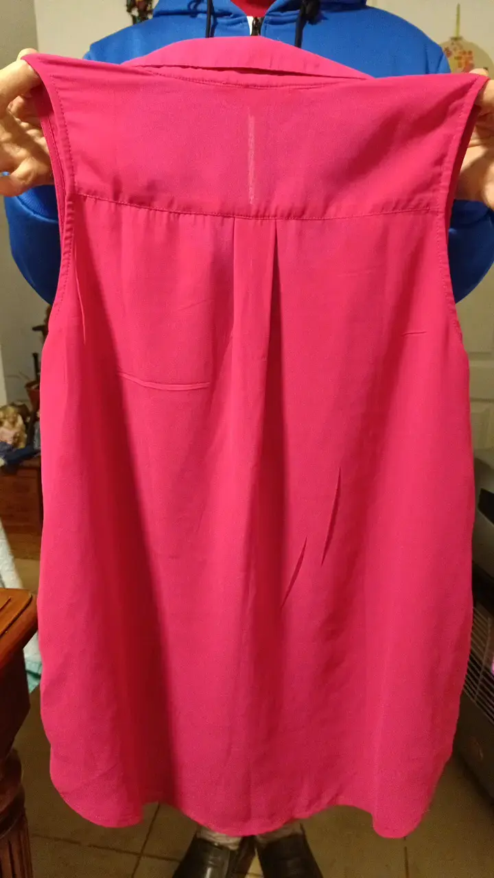 Blusa sin mangas fucsia Extralindas - 3