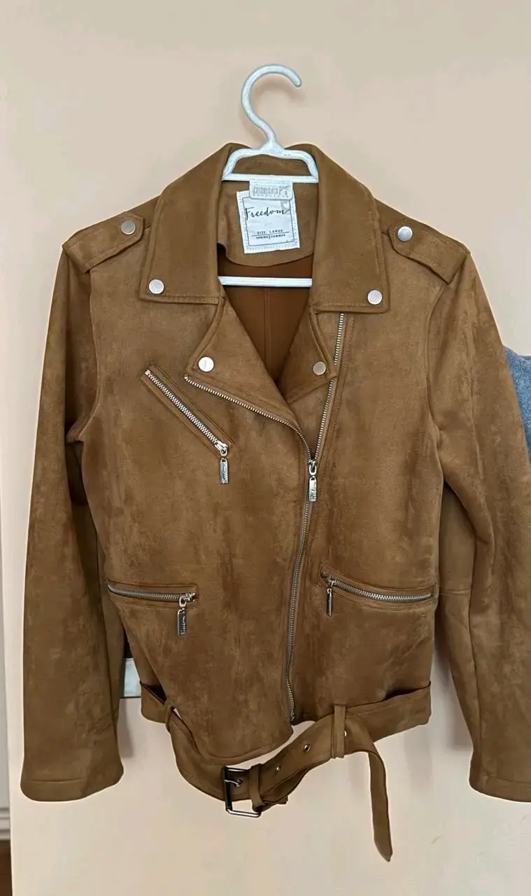 Chaqueta de gamuza marrón Freedom