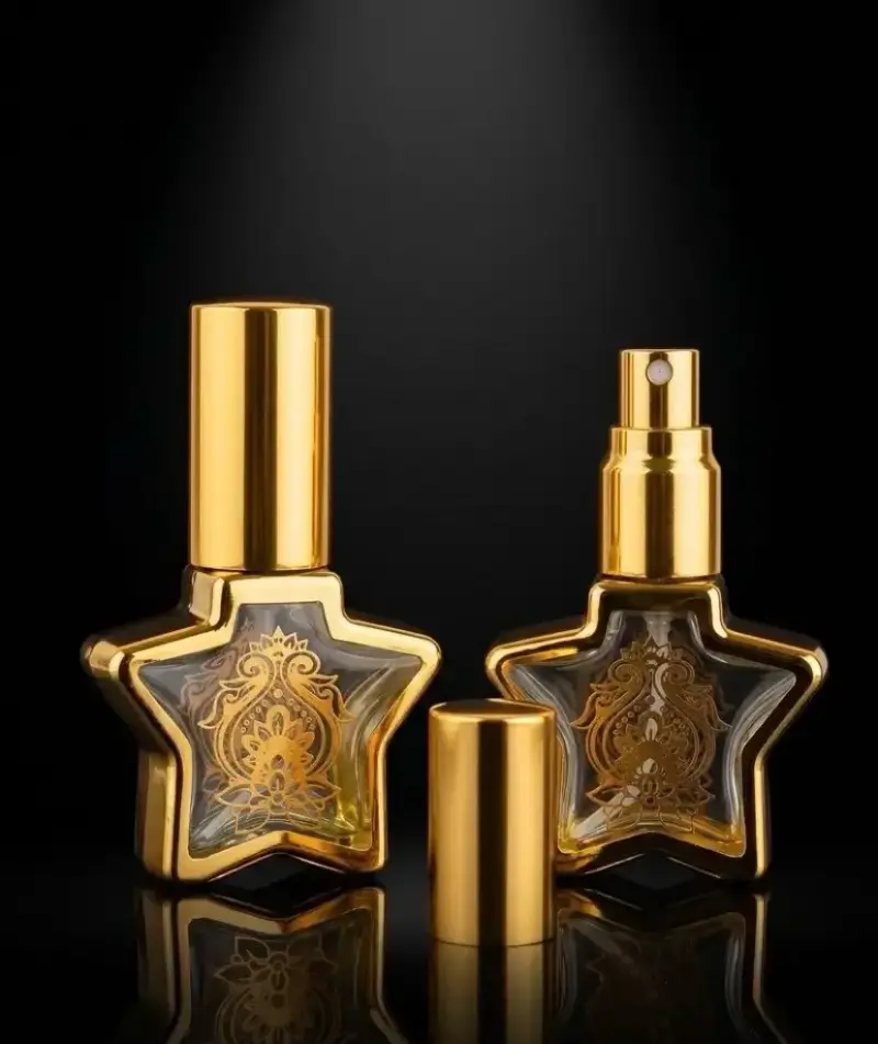 Set frasco árabe dorado perfume decorativos - 2