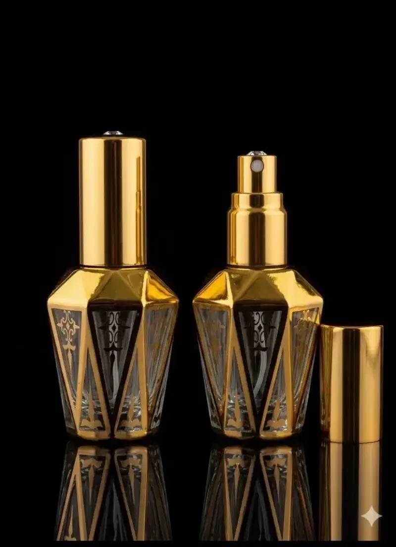 Set frasco árabe dorado perfume decorativos - 4