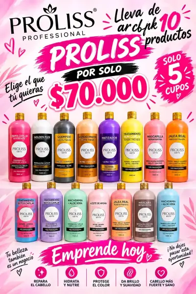 Pack de 10 Productos Capilares Proliss KRTN - miniatura 1