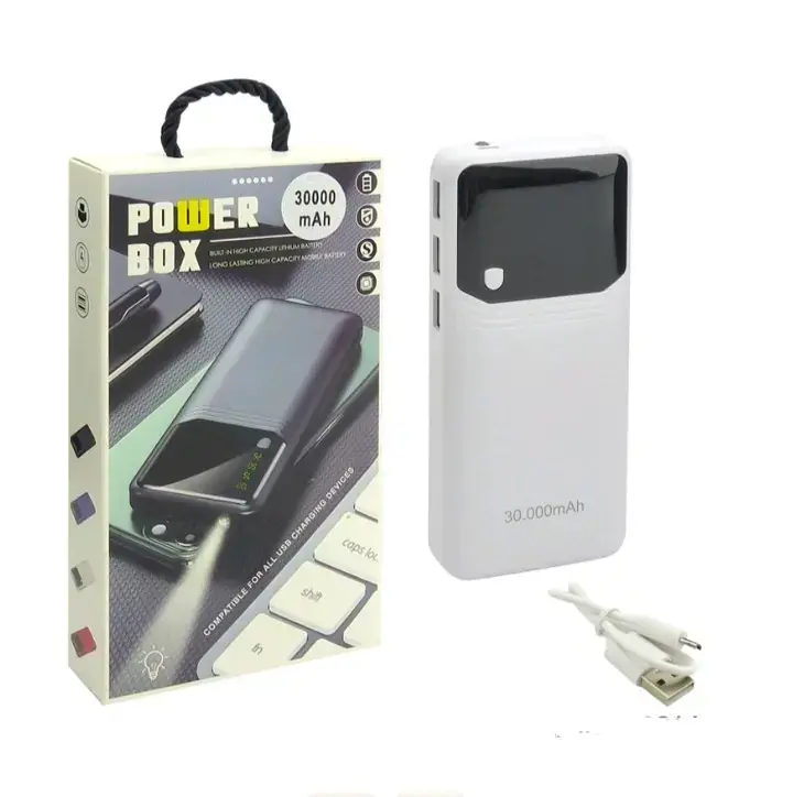 Power Bank 30000mAh con Linterna LED - 1