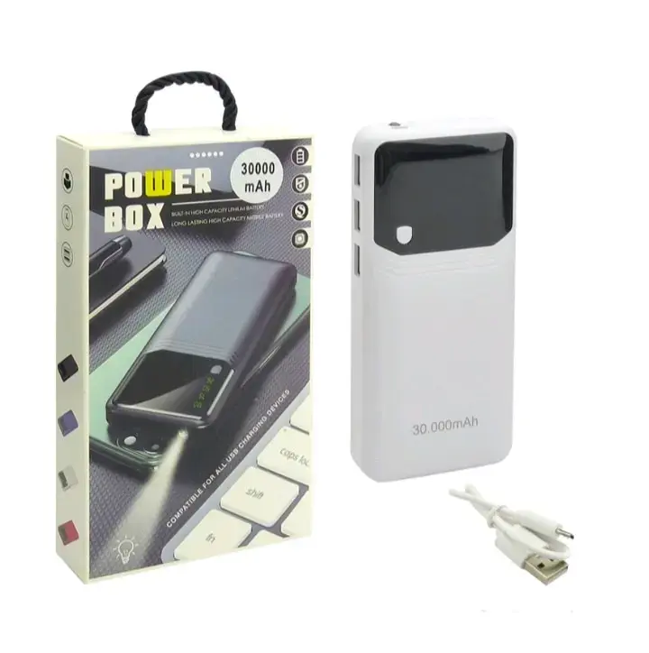 Power Bank 30000mAh con Linterna LED - 4