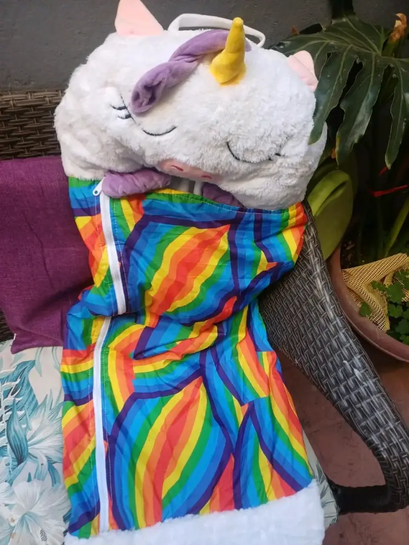 Saco de dormir infantil unicornio arcoíris - 2