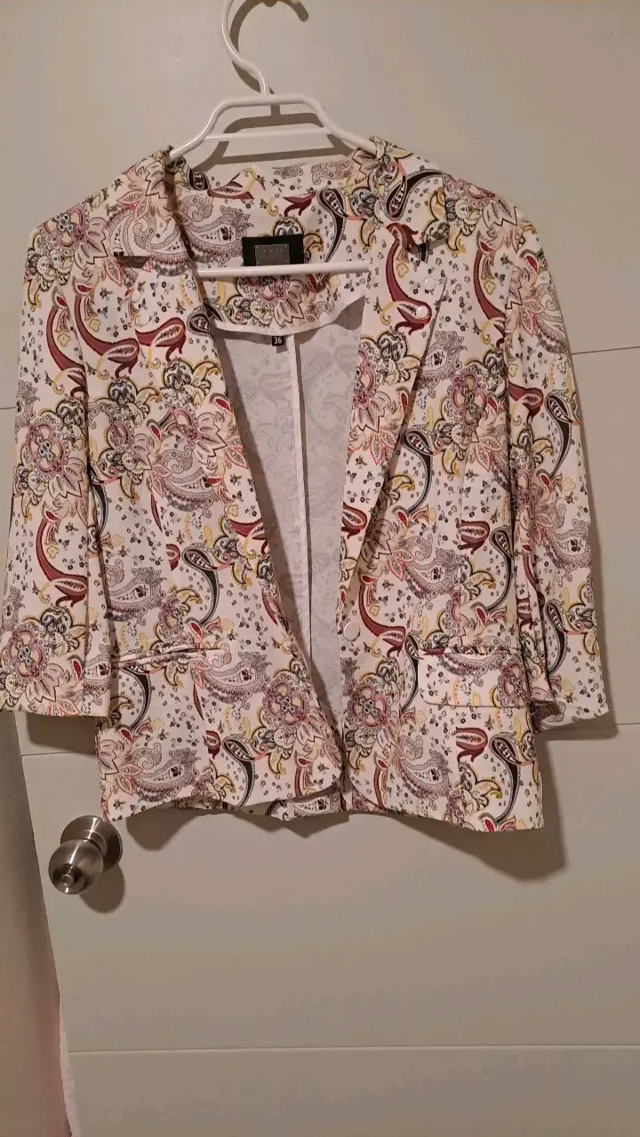 Blazer estampado floral para mujer talla 36 - 1