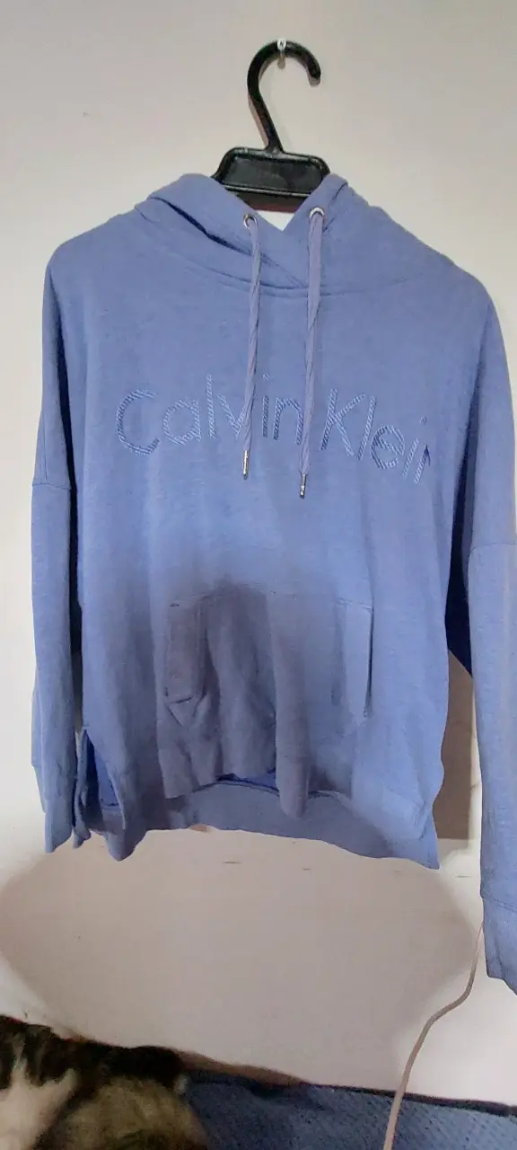 Polerón Calvin Klein lila con capucha - 1