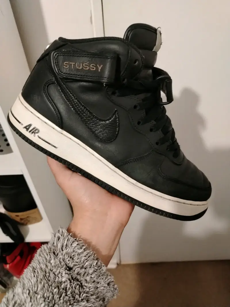 Zapatillas negras Stussy Nike Air Force 1 - 1