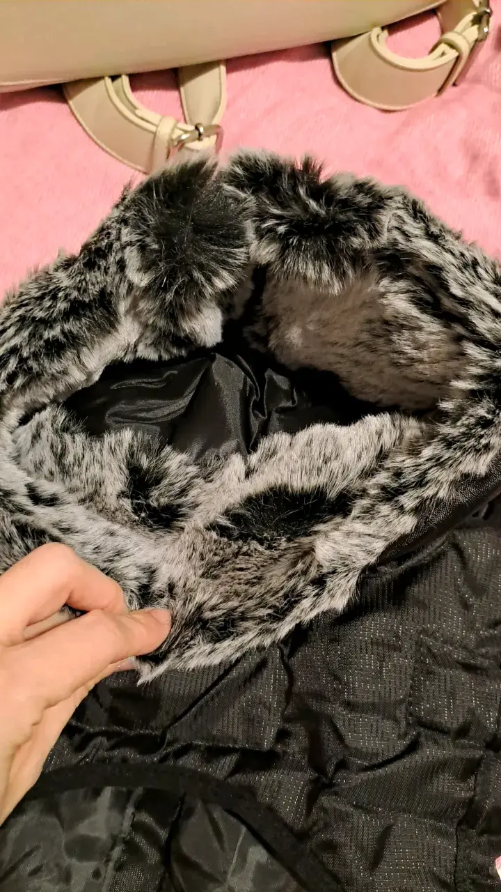 Chaqueta de invierno para perro azul y negro - 5