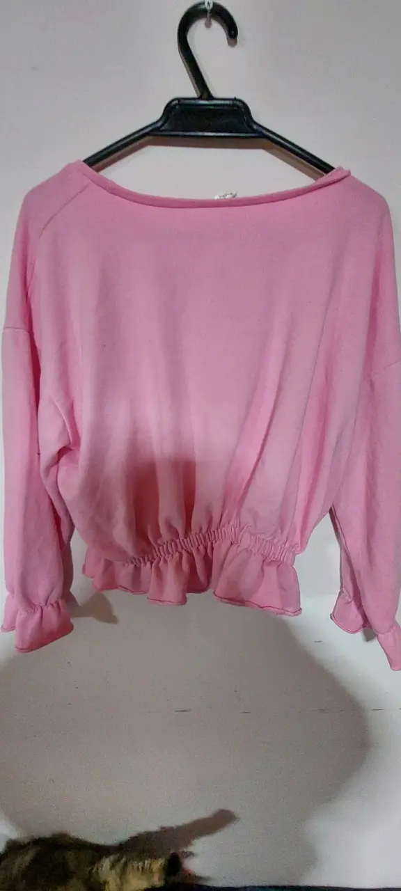 Polerón rosa con ajuste elástico - 2