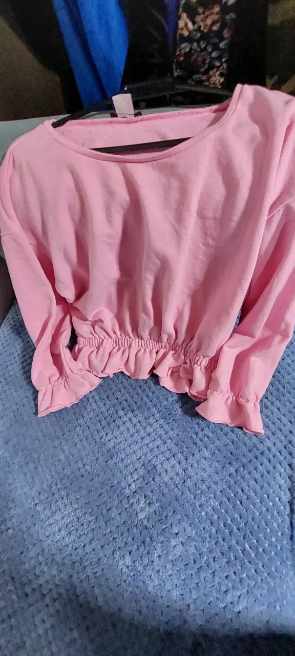 Polerón rosa con ajuste elástico - 3