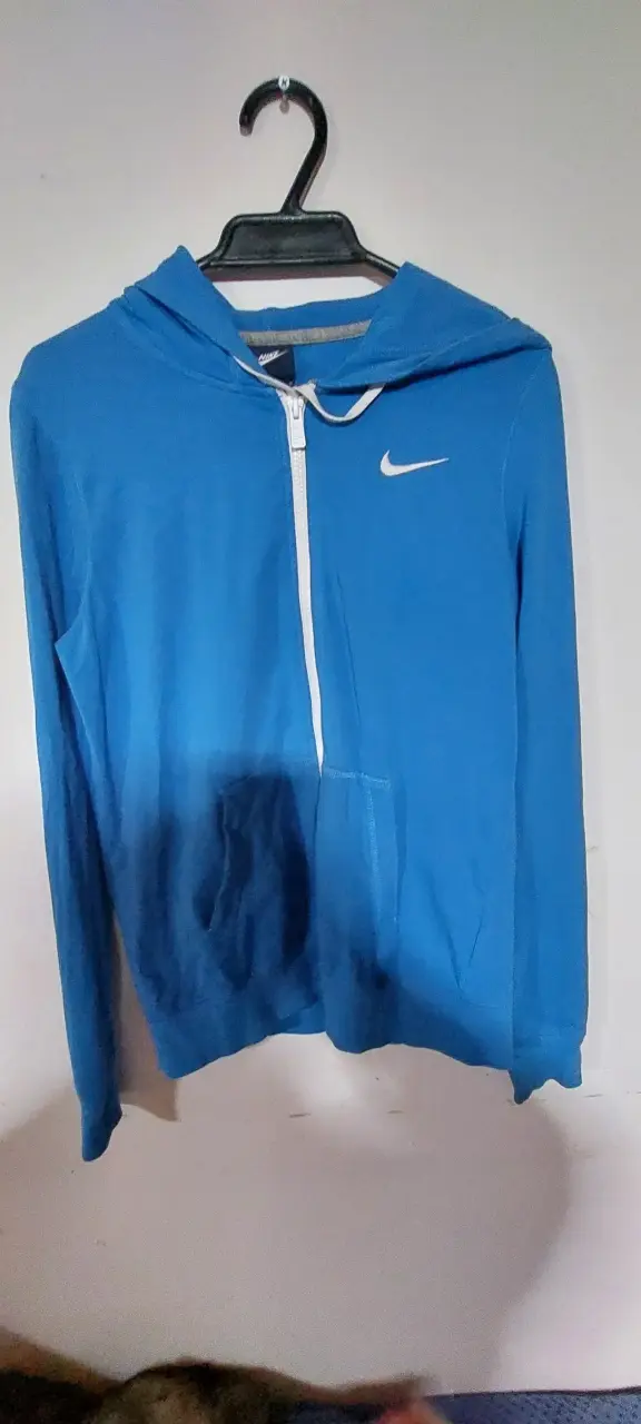 Polerón con capucha azul Nike para hombre - 1