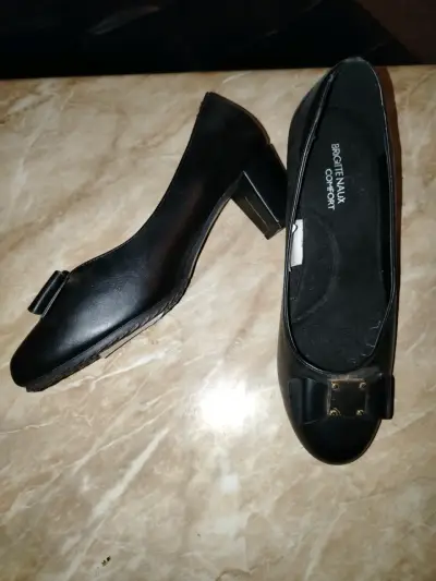 Zapatos de Tacón Negro Brigitte Naux Comfort - miniatura 2
