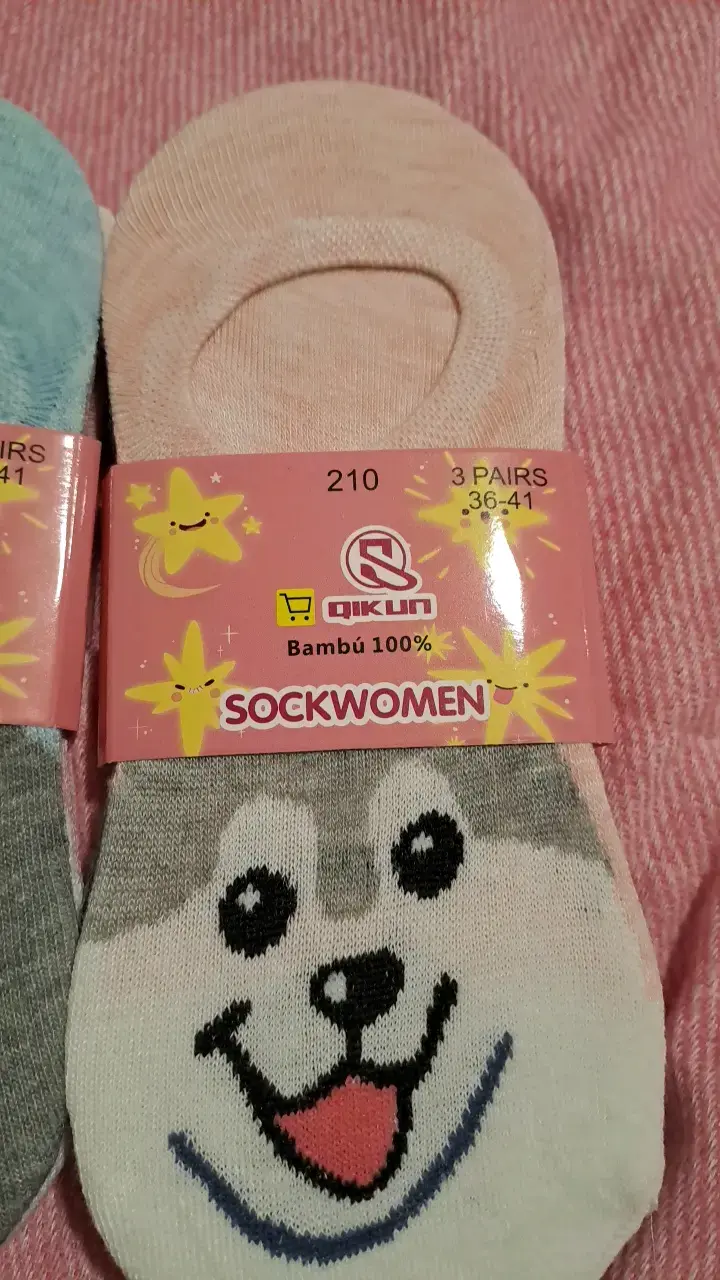 3 Pack de Calcetines Bambú para Mujer con Diseño - 4