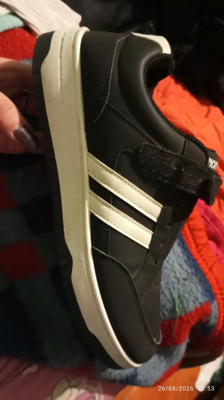 Zapatillas negras North Star con velcro - 3