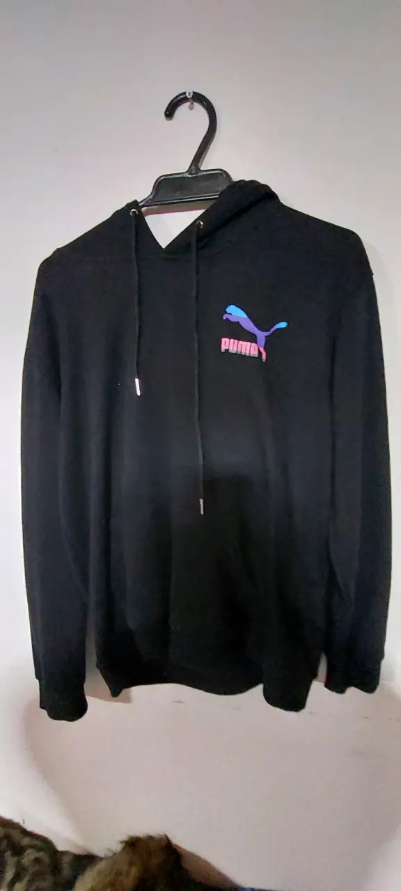 Polerón con capucha negro Puma unisex - 1