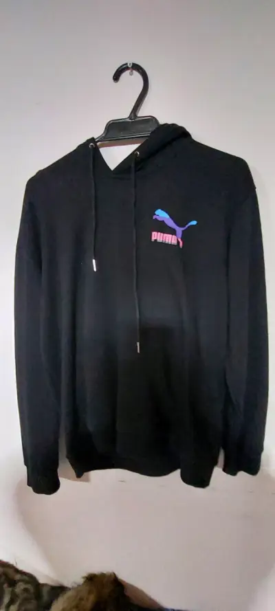 Polerón con capucha negro Puma unisex - miniatura 1