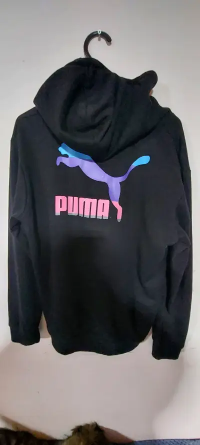 Polerón con capucha negro Puma unisex - miniatura 2