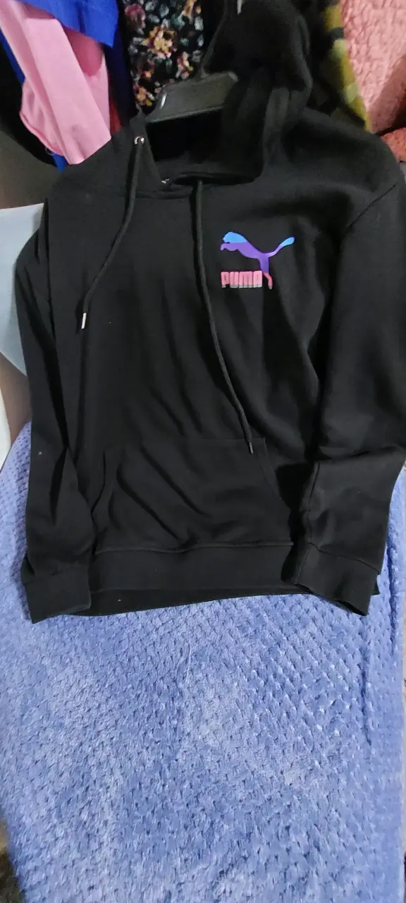 Polerón con capucha negro Puma unisex - 3