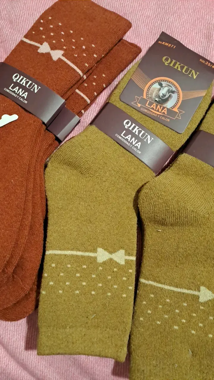 Calcetines de lana Qikun para mujer - 4